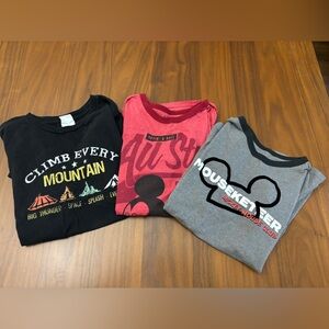Bundle of 3 Disney Kids Unisex Boys Girls Child Size Large 10/12 T-Shirts